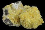 Fluorescent, Yellow Calcite Crystal Cluster - South Dakota #170699-2